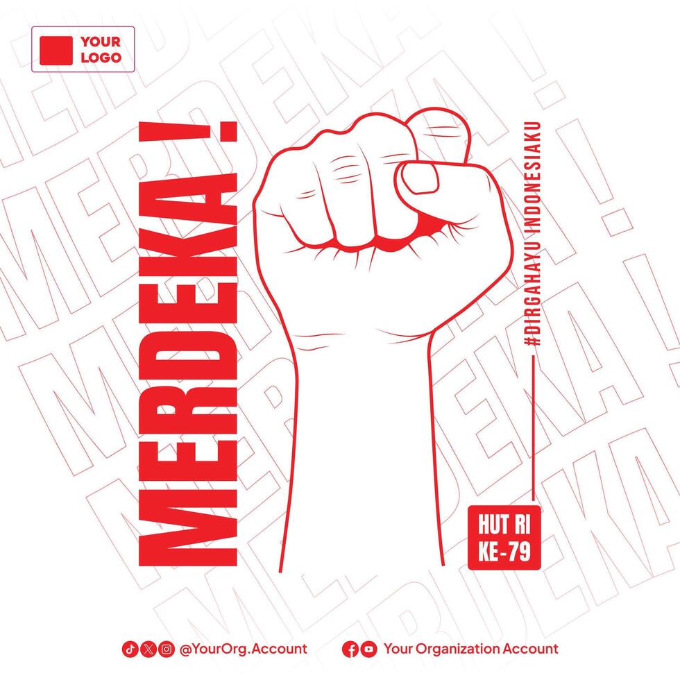 Indonesia Independence Day design vector