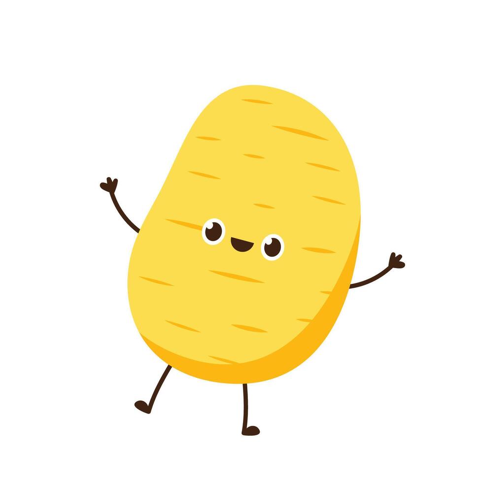 Potato character design. . vector