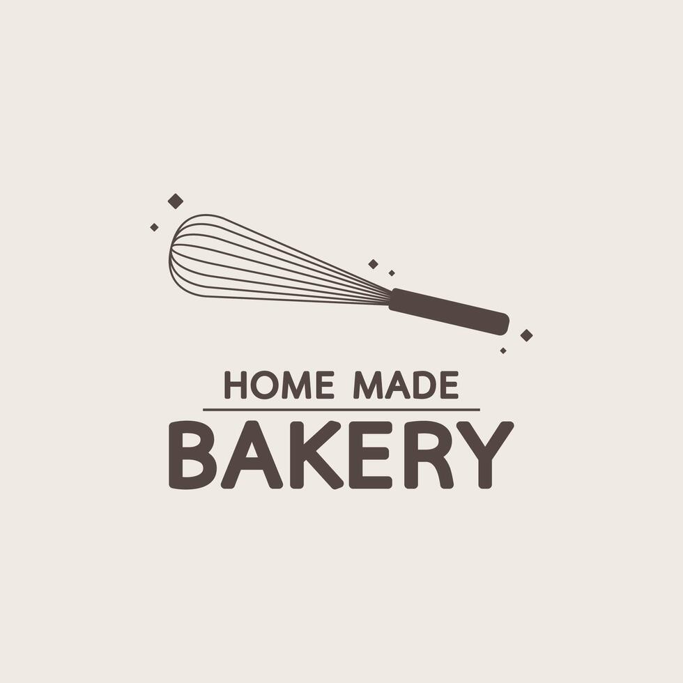 Bakery logo design. Bakery sign . Whisk logo design. vector
