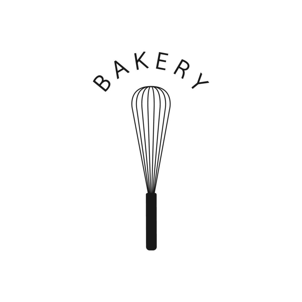 Bakery logo design. Bakery sign . Whisk logo design. vector