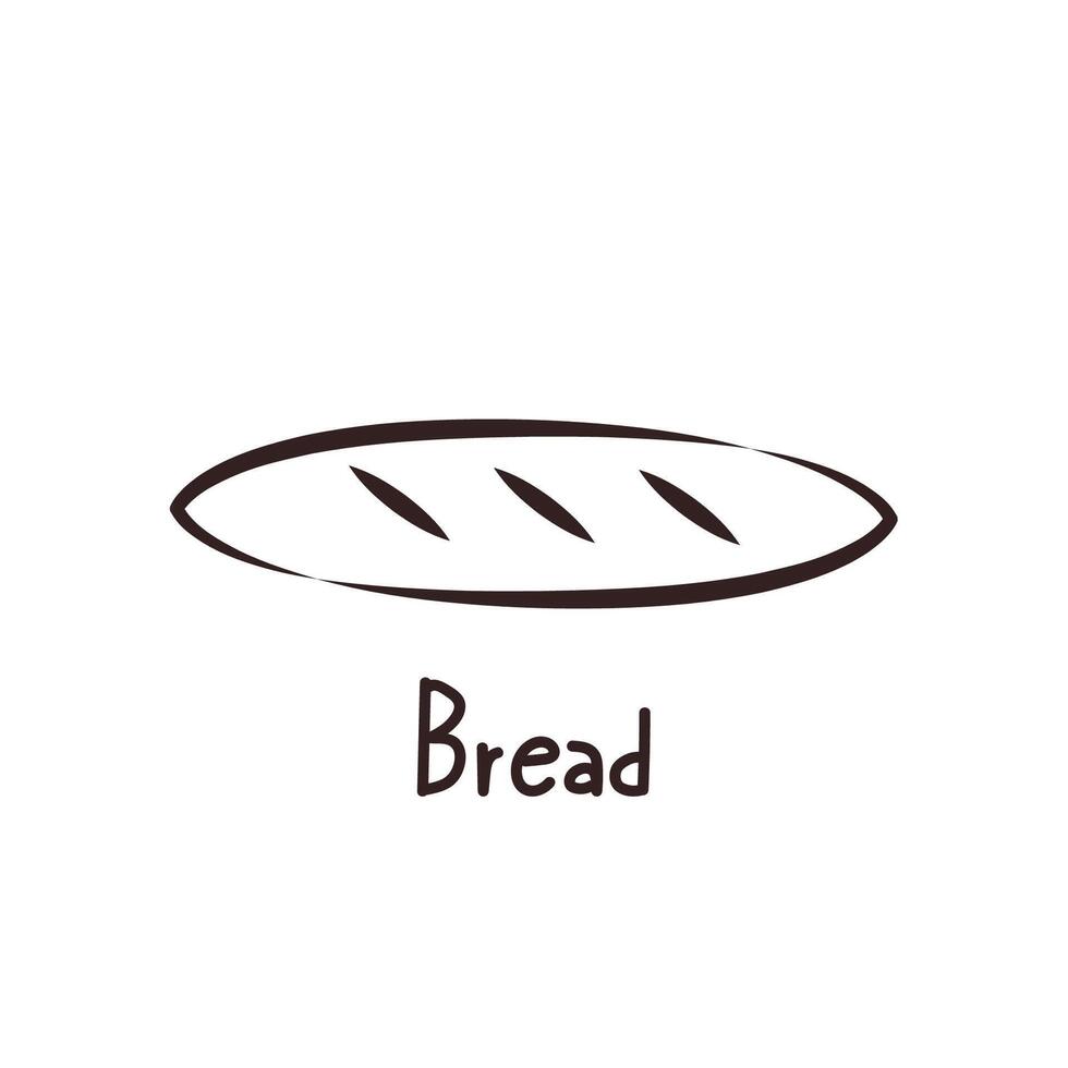 Bread . bread symbol. wallpaper. free space for text. bread logo design. vector