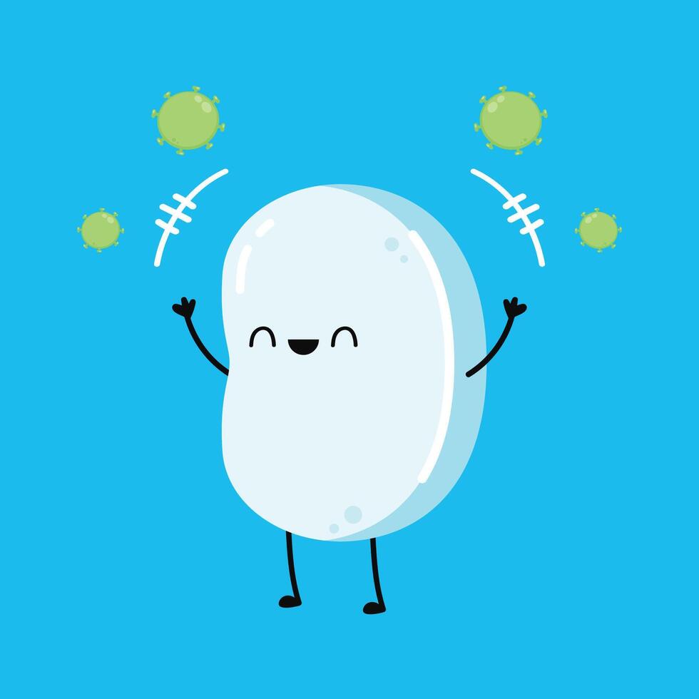 Soap character design. Soap cartoon . vector