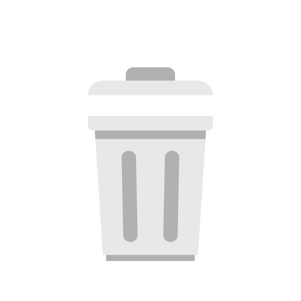 Bin . Bin cartoon on white background. vector