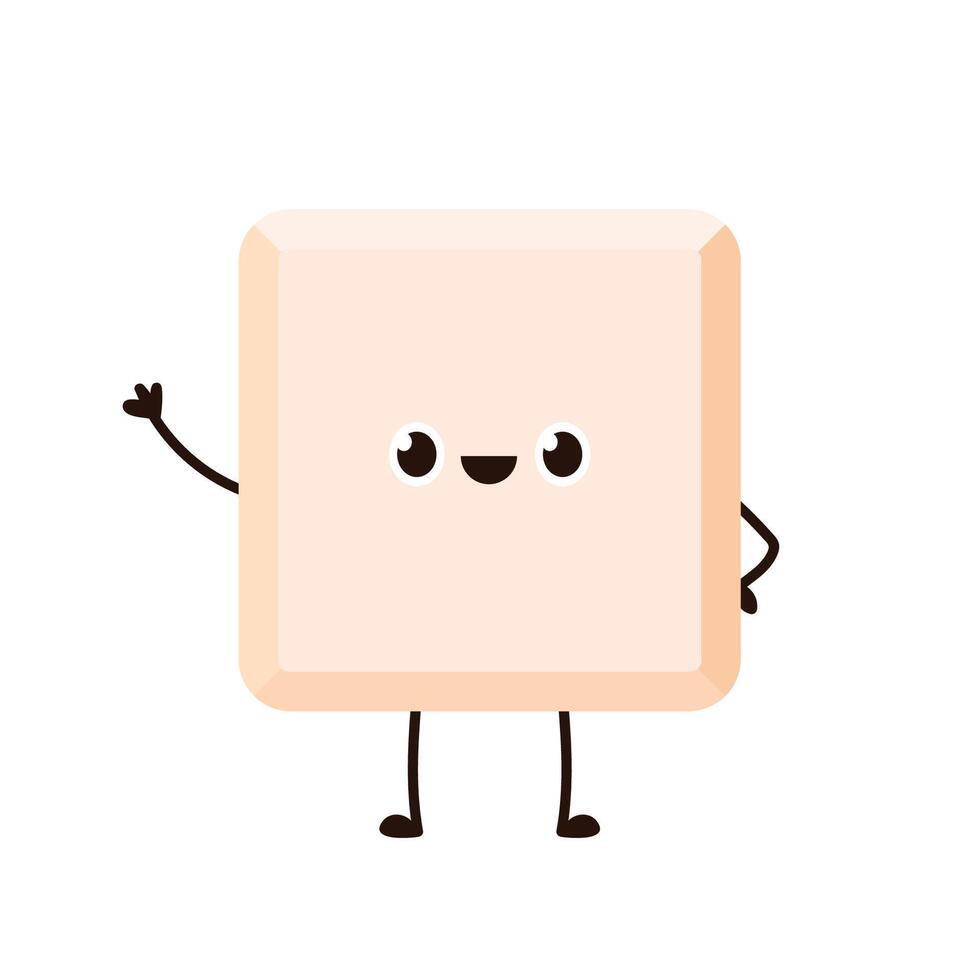 White Chocolate character design. White Chocolate . White Chocolate on white background. vector