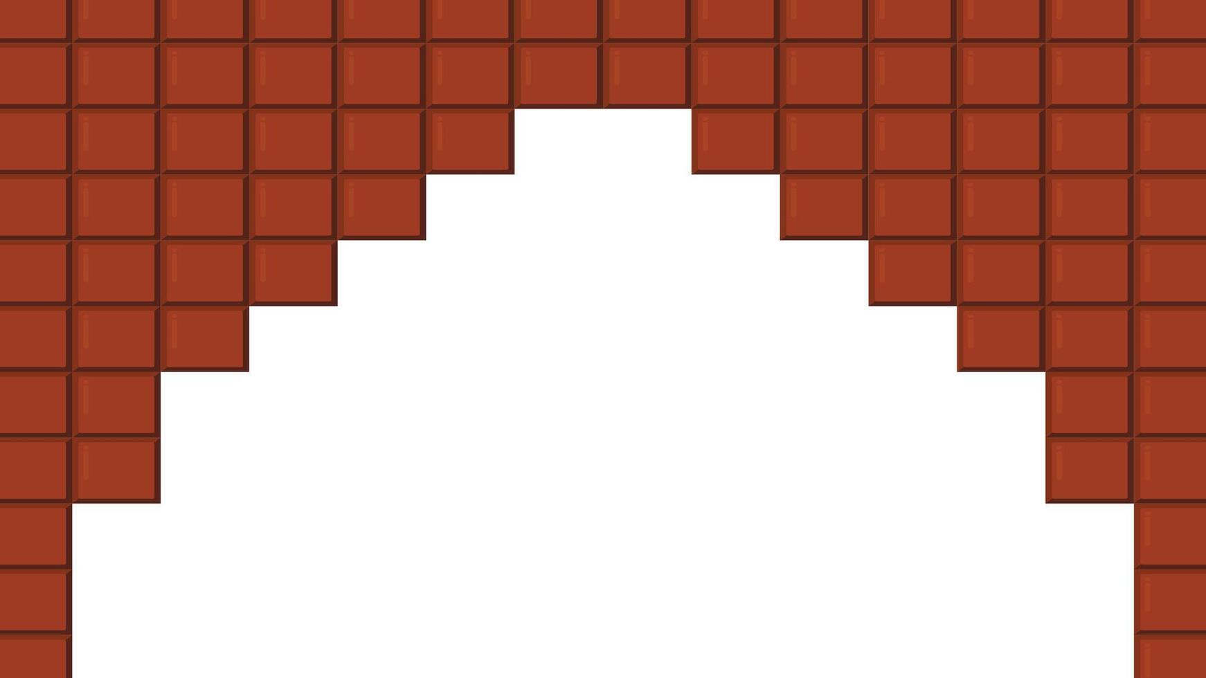 Chocolate bar . Chocolate bar on white background. vector