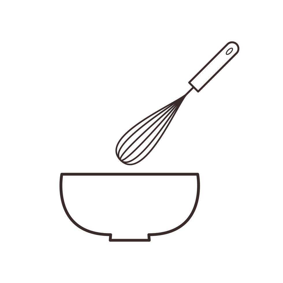 Bakery logo design. Bakery sign . Whisk logo design. vector