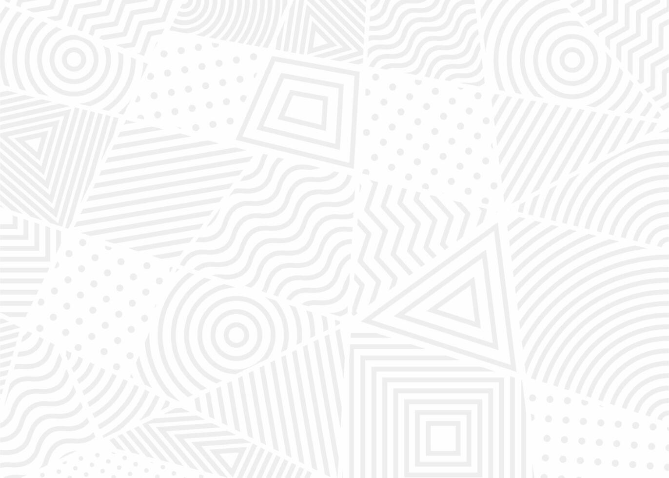 Abstract white geometric pattern design vector