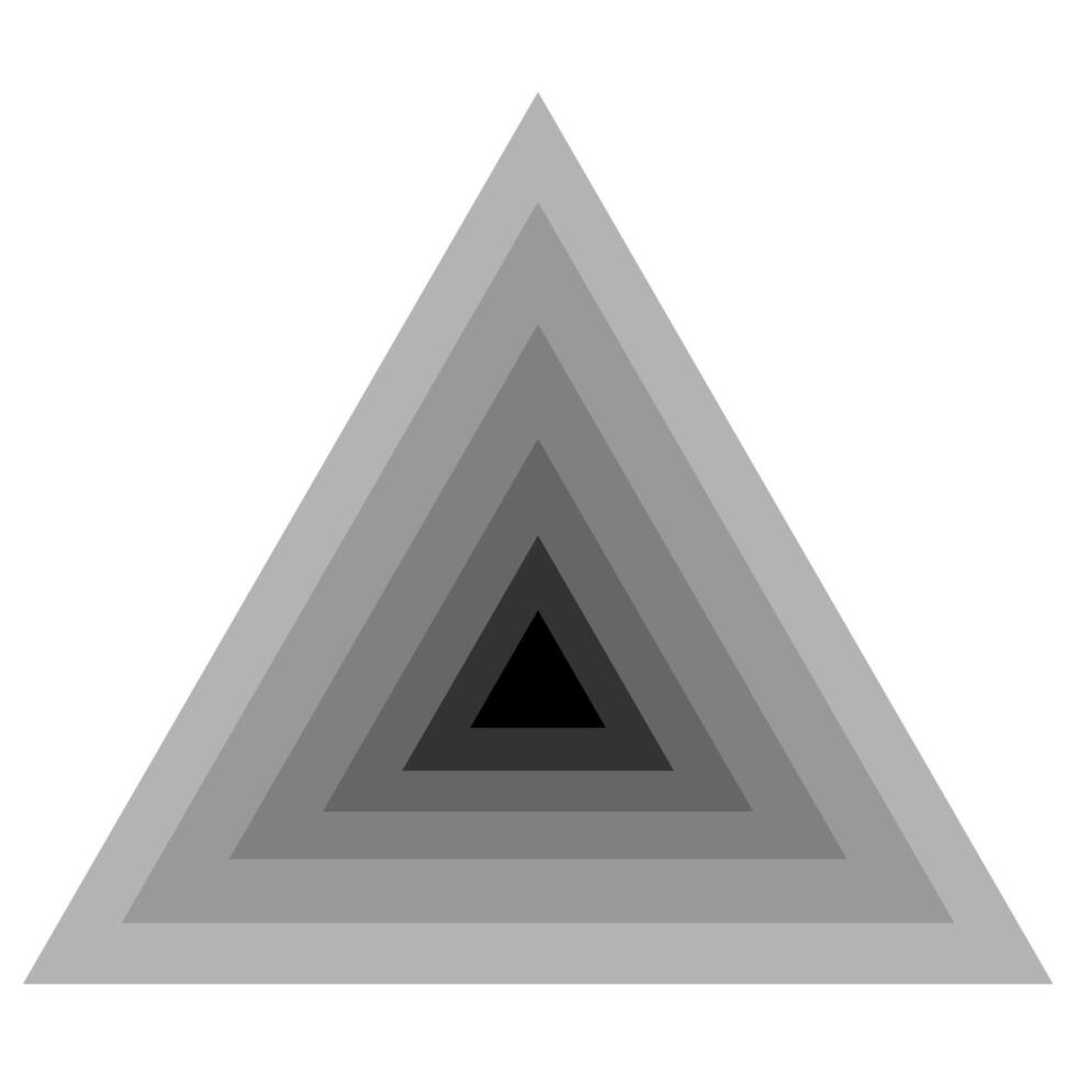 triangle isolated on white background vector