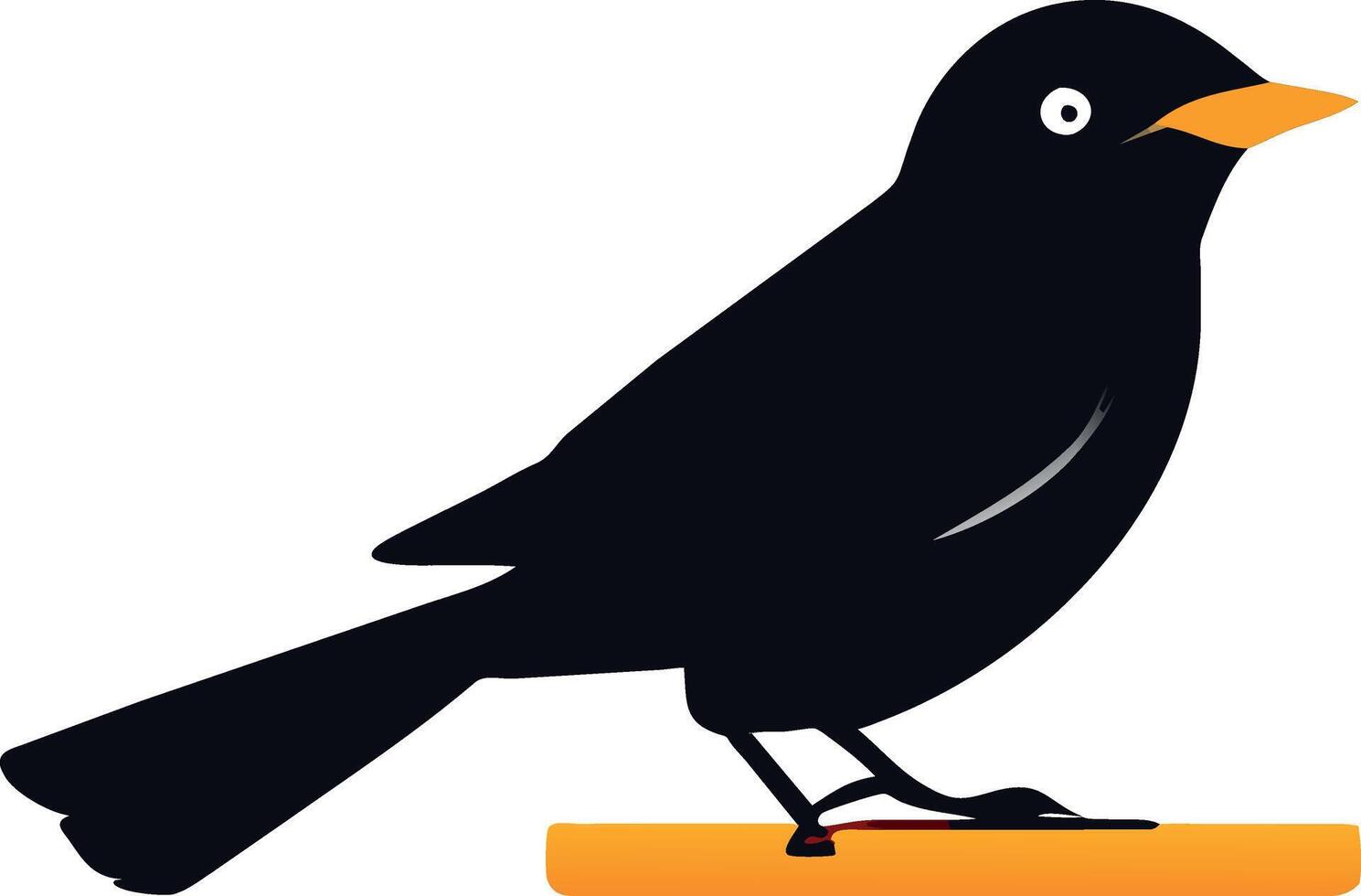 Alder Flycatcher bird black icon illustration vector
