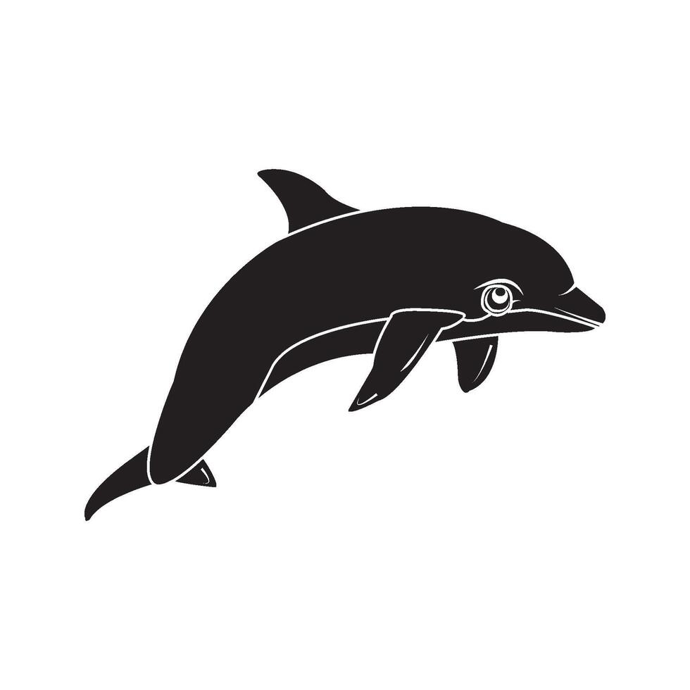dolphin icon design vector