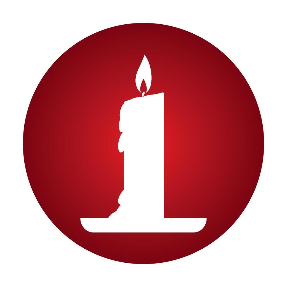 Candle icon design vector