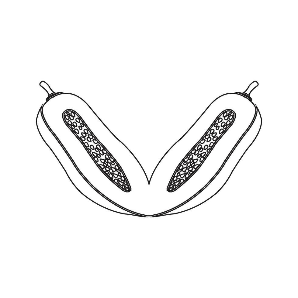 papaya icon design vector