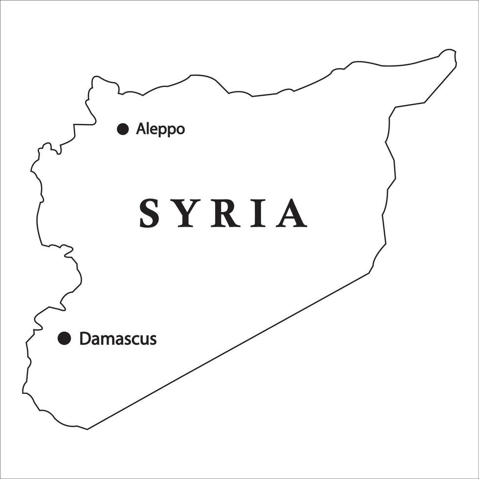 Syria country map vector