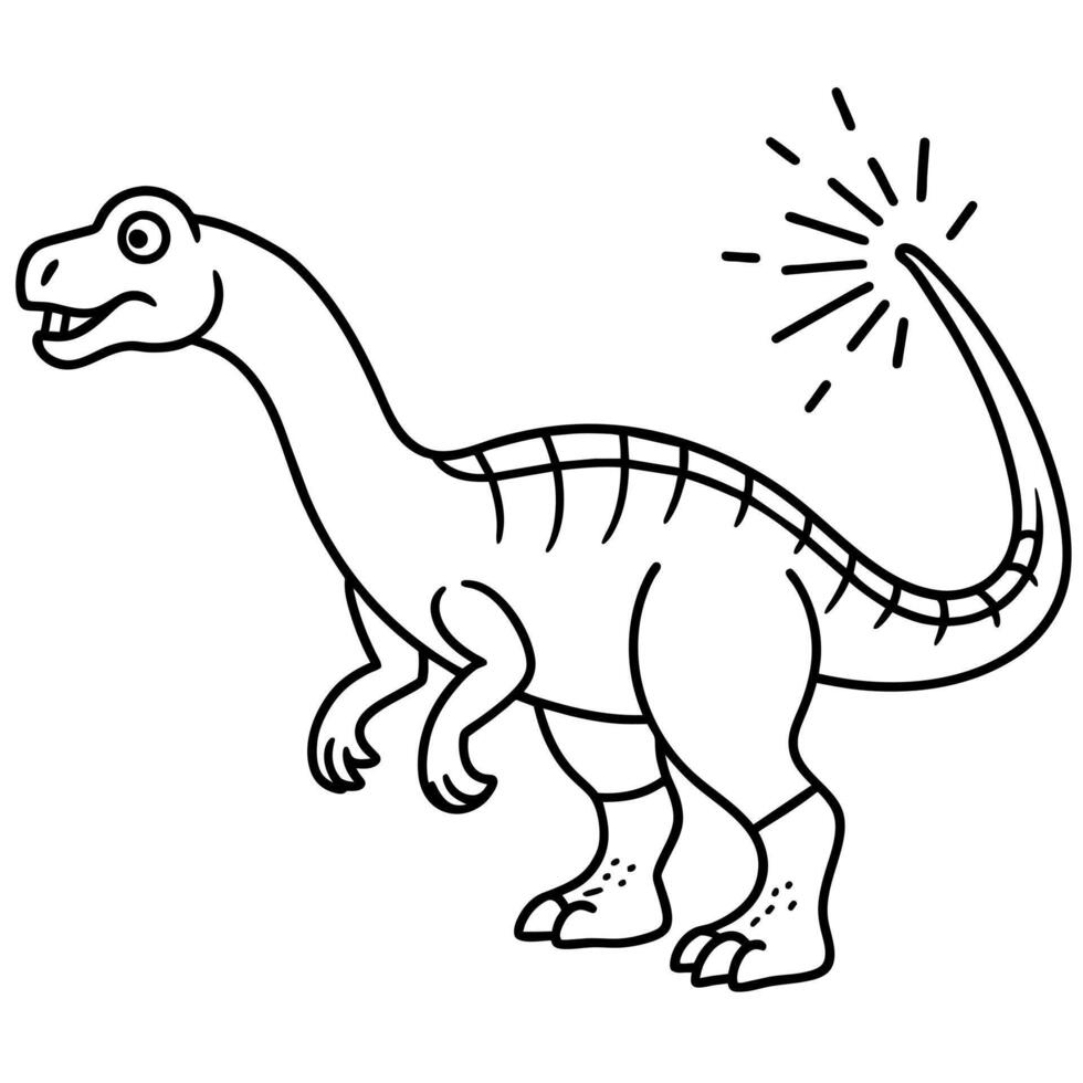 Amargasaurus dinosaur knocks icon illustration vector