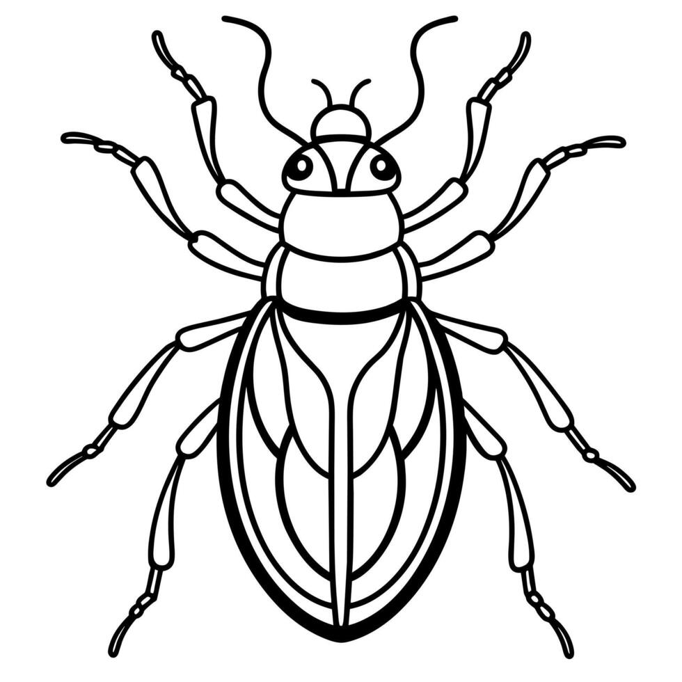 Ambrosia Beetle bug goes icon illustration vector