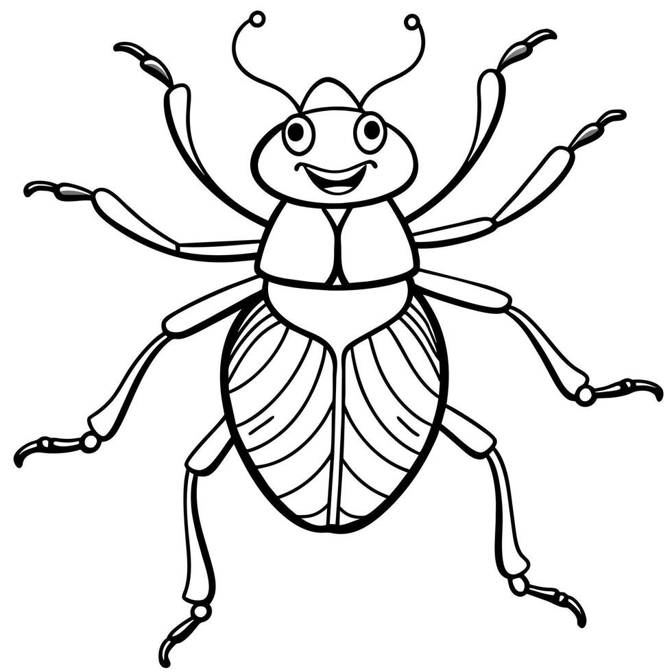 Ambrosia Beetle bug dancing icon illustration vector