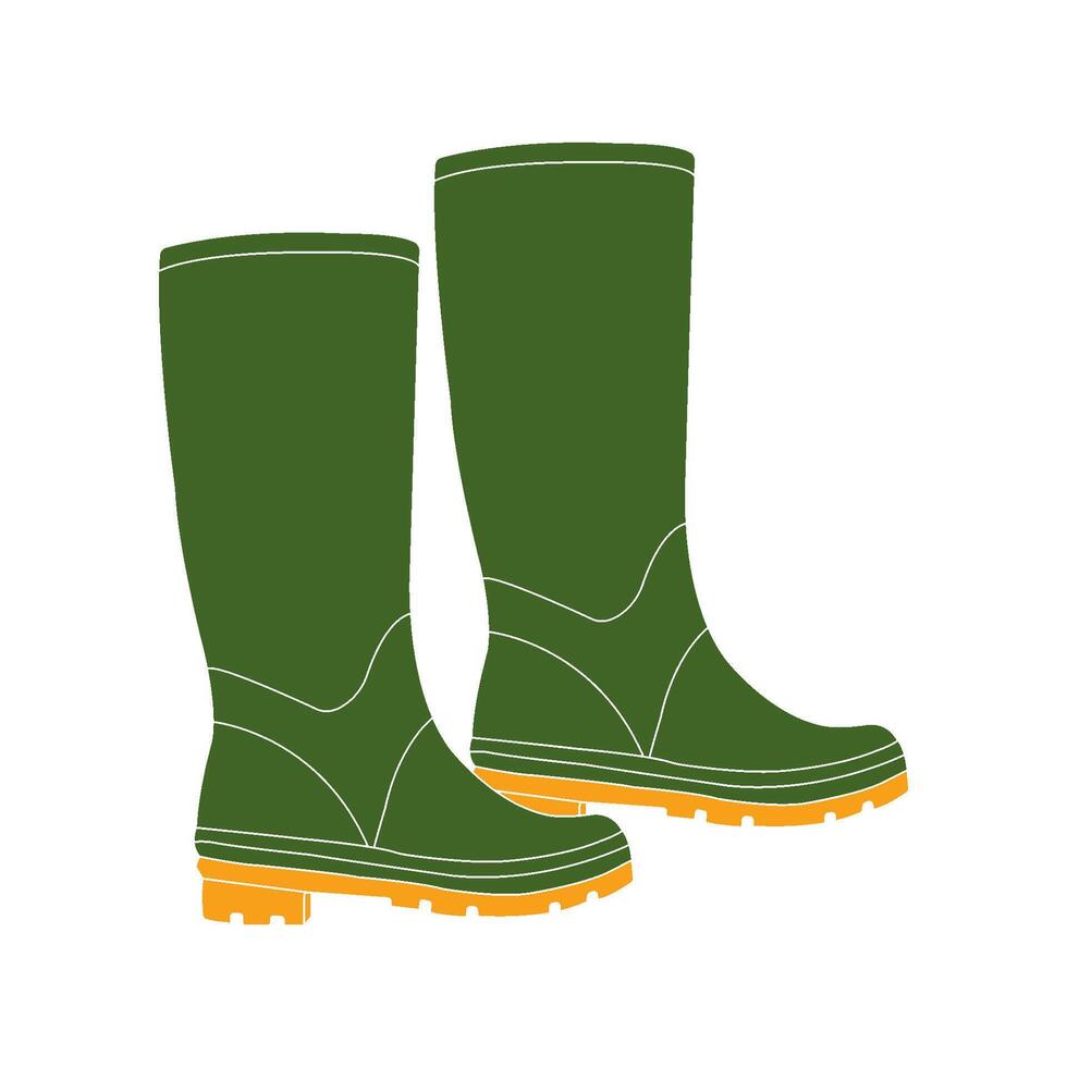 Rain boots icon vector