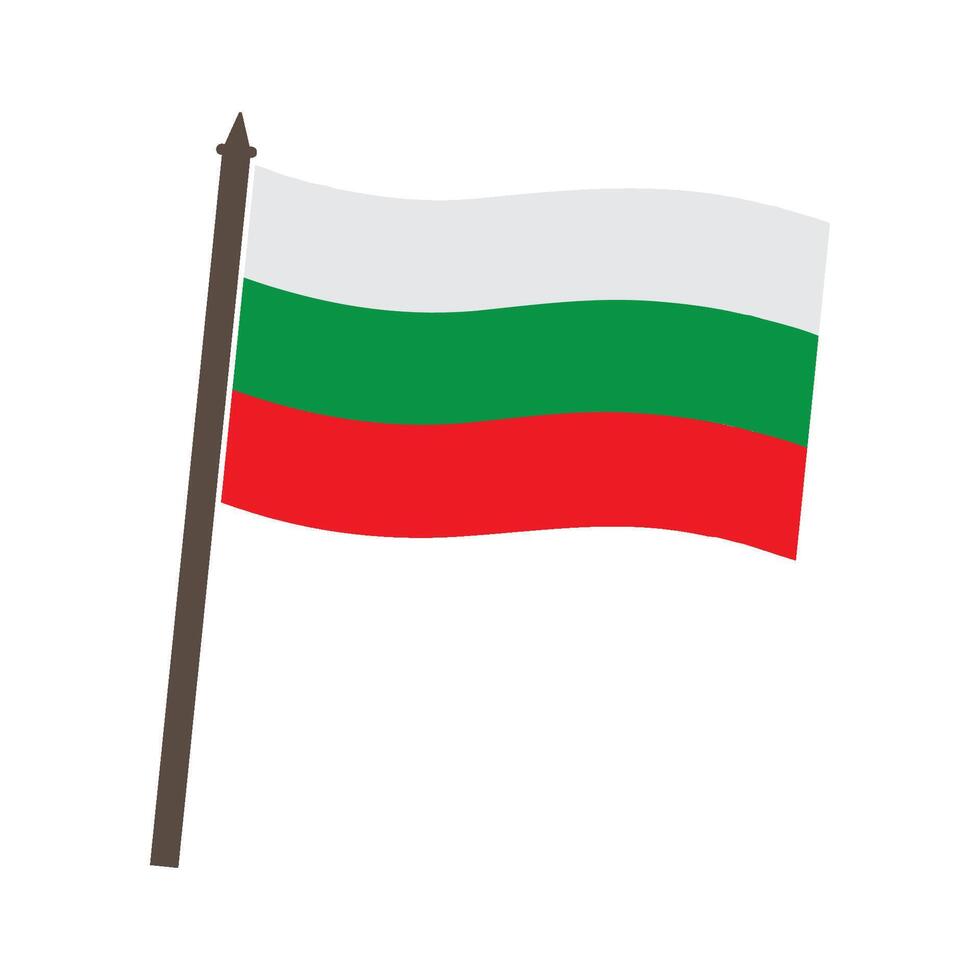 Bulgarian flag icon vector