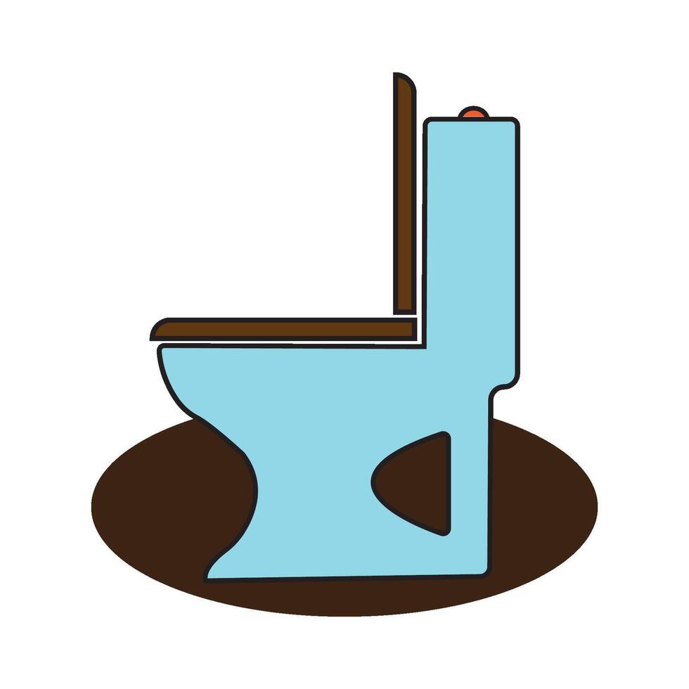 toilet seat icon vector