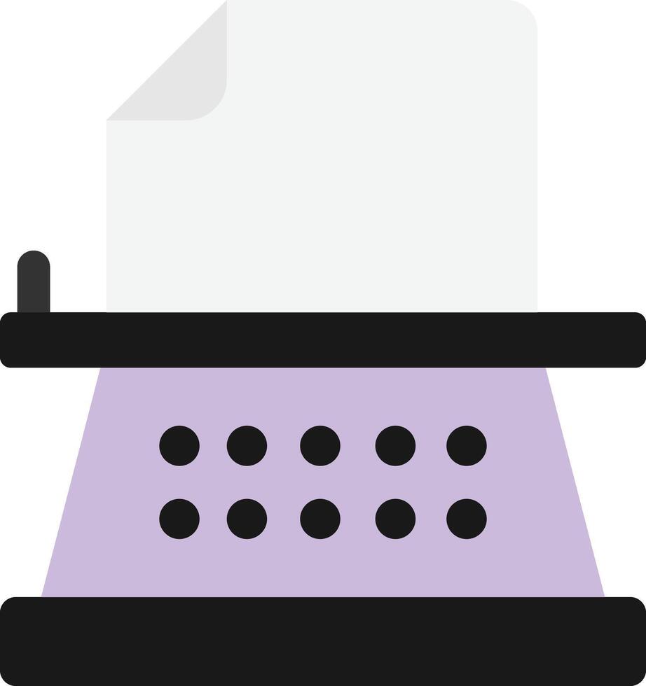 Writing Machine Typing vector