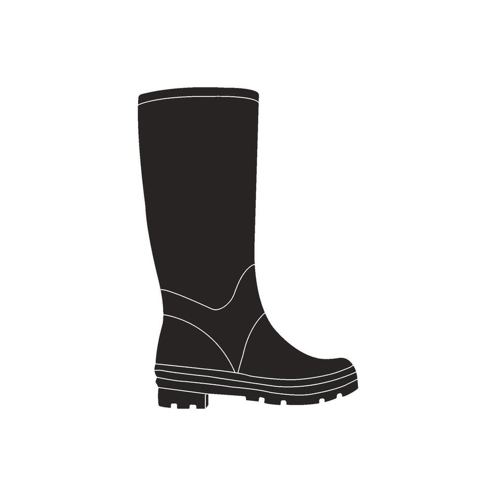 Rain boots icon vector