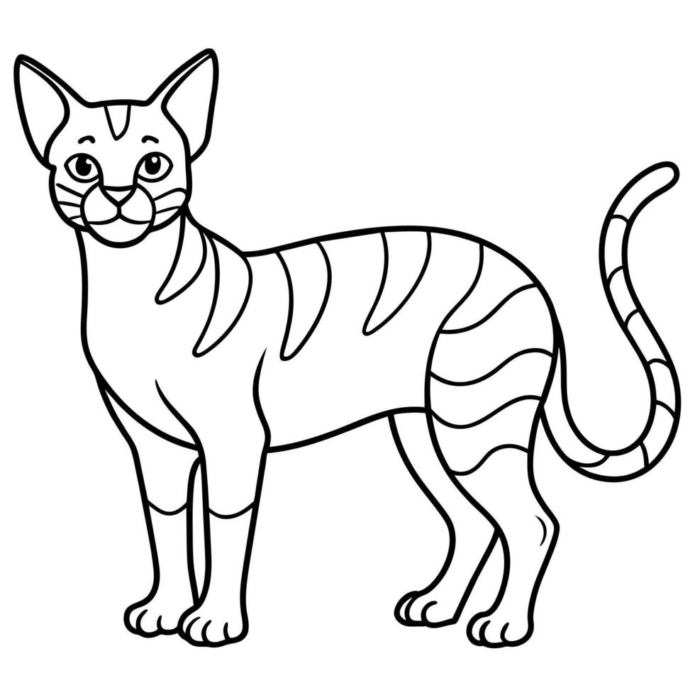 Andean Cat stands icon illustration vector