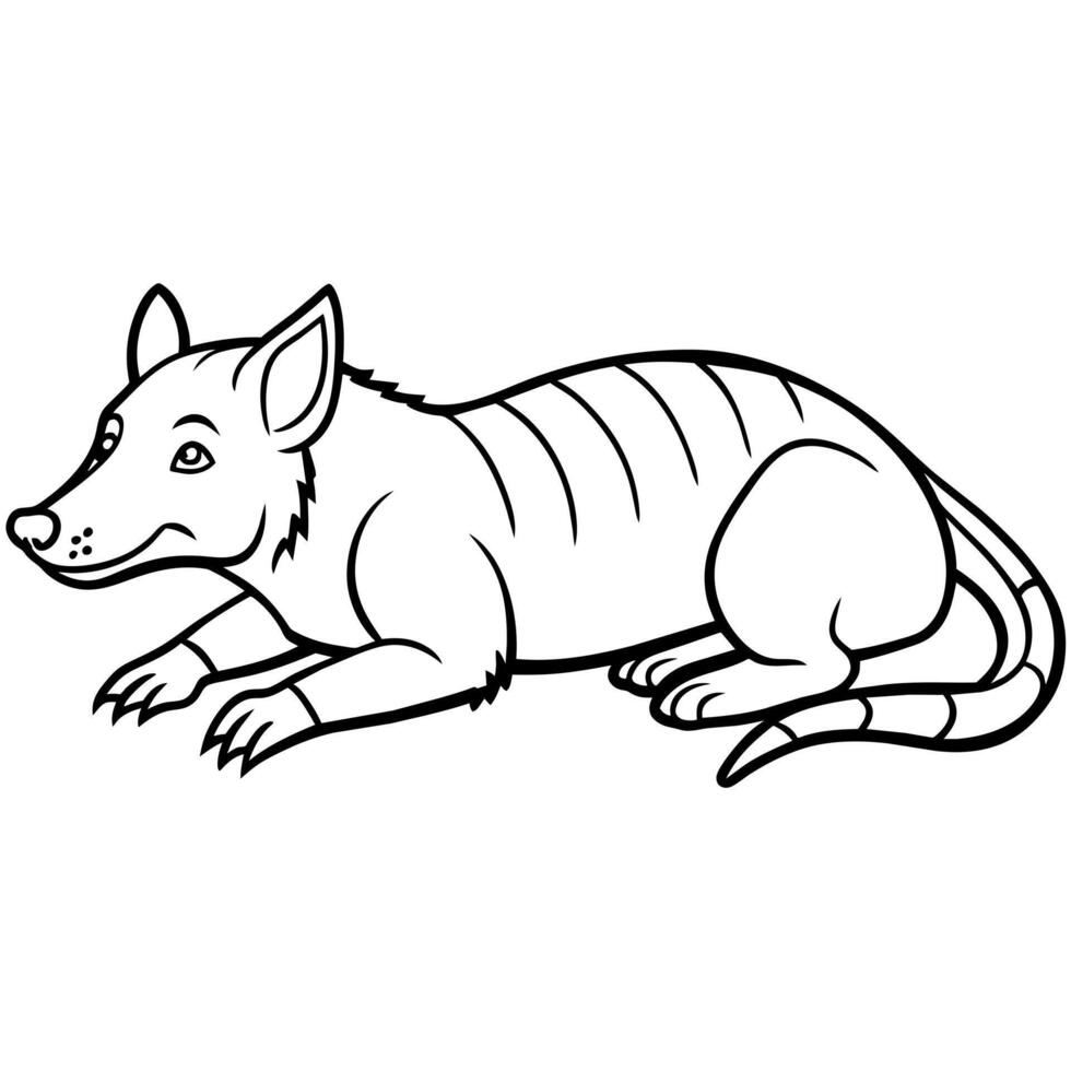 Andrewsarchus dinosaur lies icon illustration vector