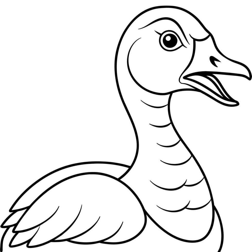 Andean Goose angry icon illustration vector