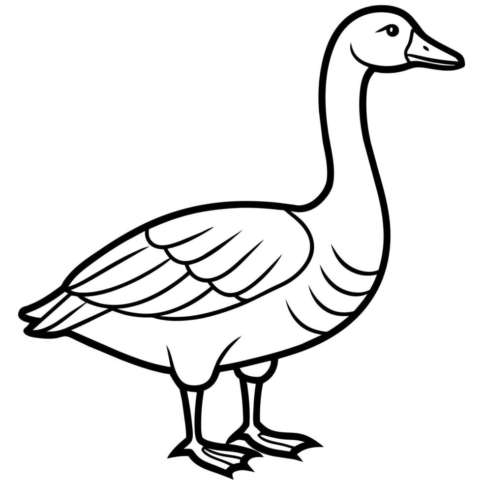 Andean Goose stands icon illustration vector