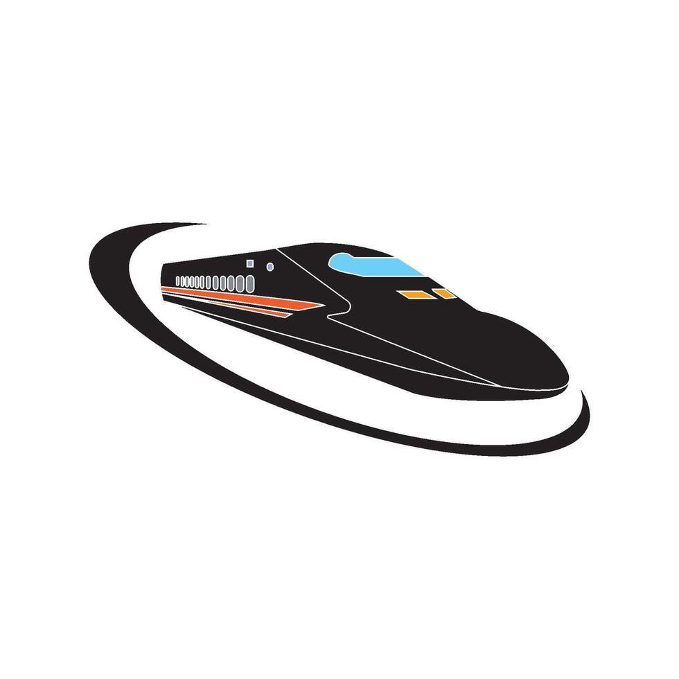 fast train icon vector