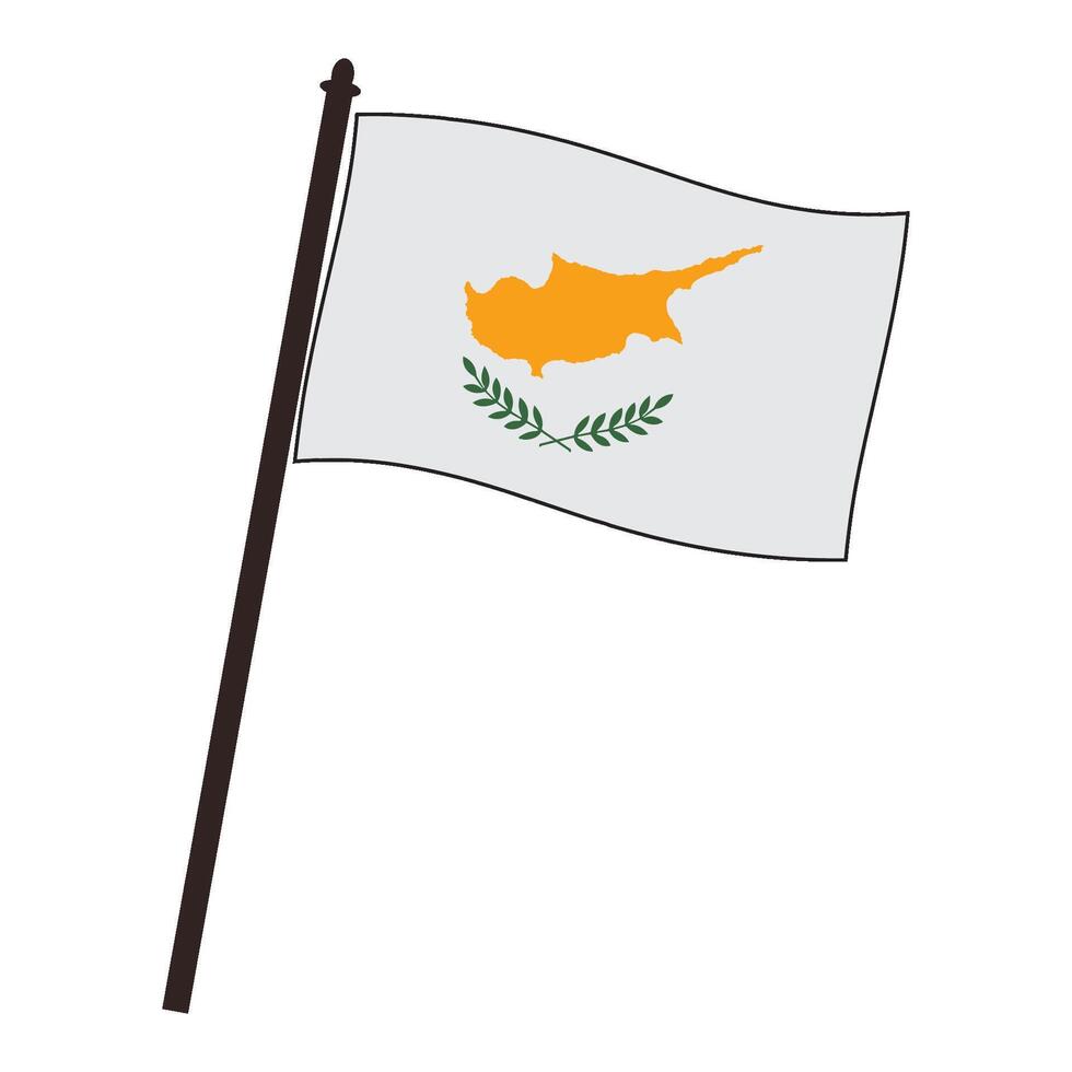Cyprus flag icon vector