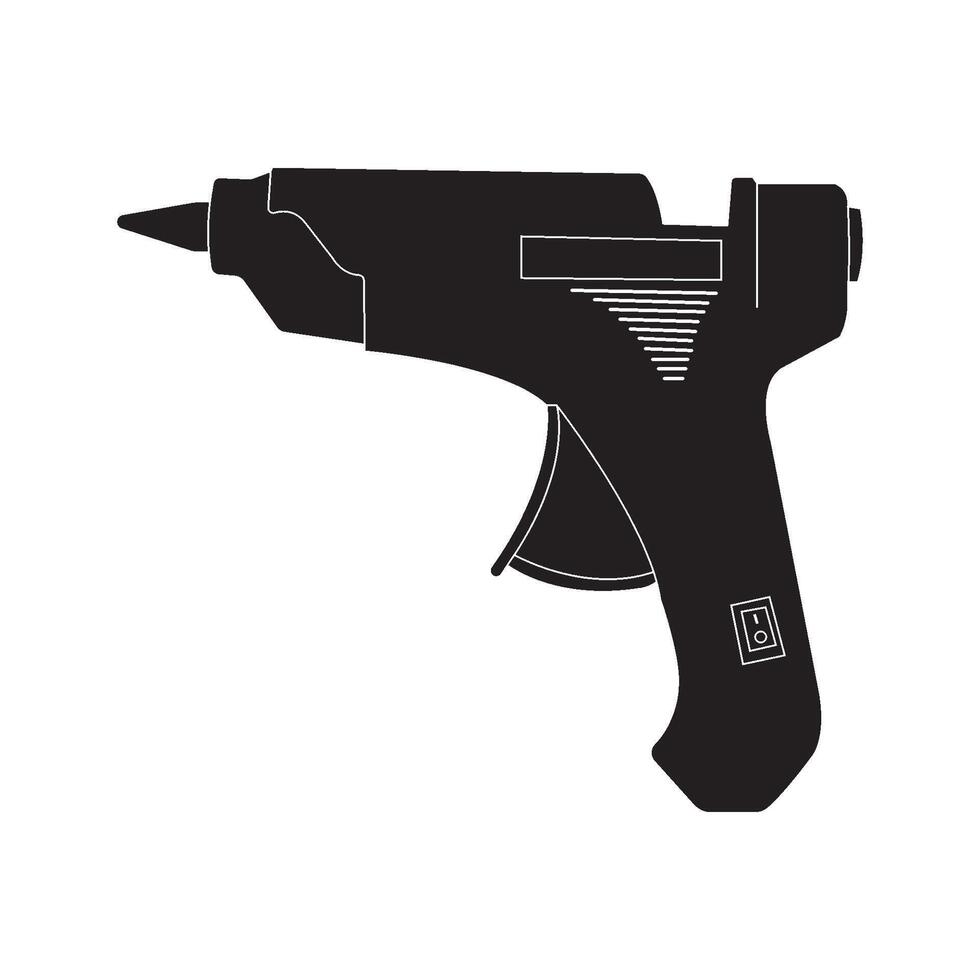 Glue gun icon vector