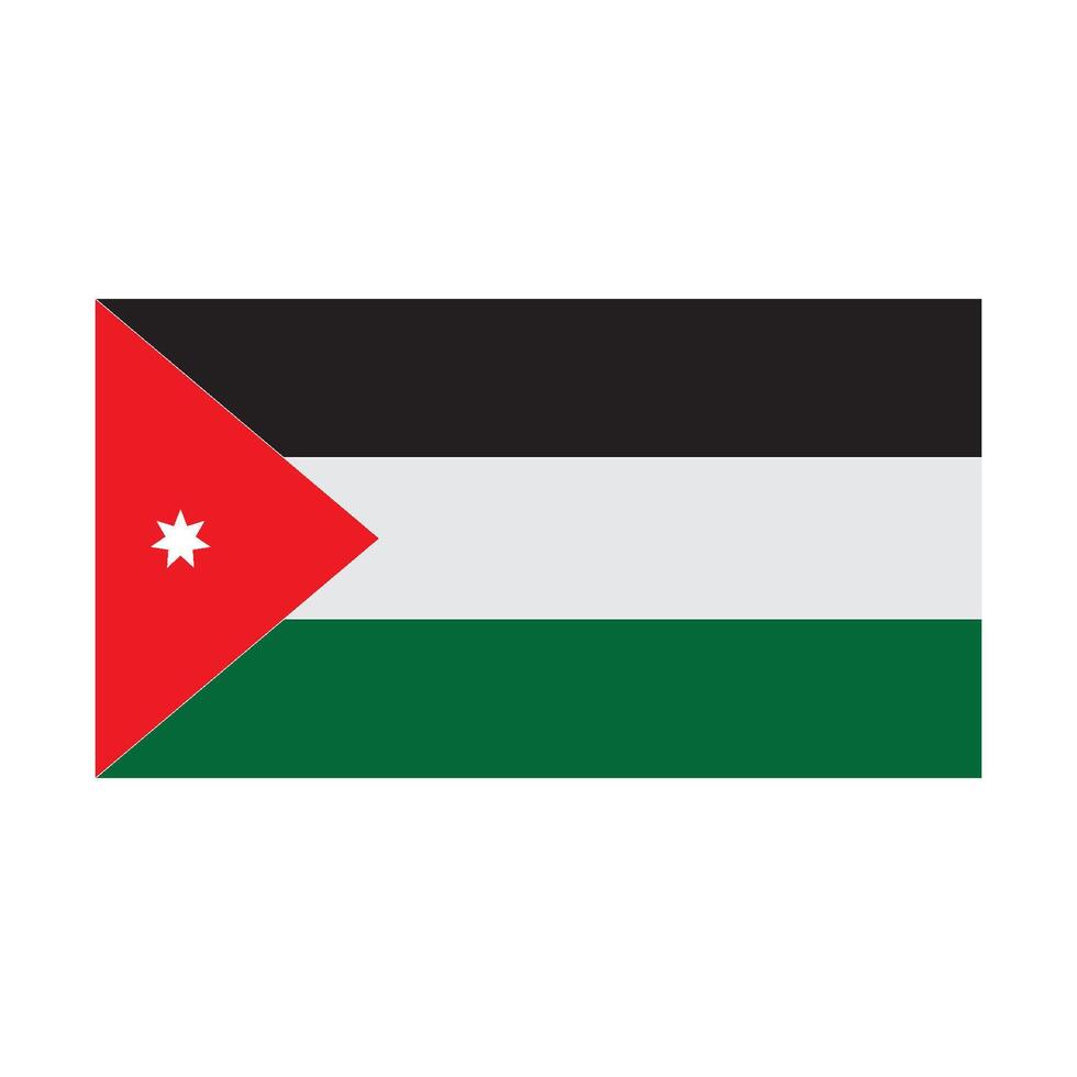 Jordan flag logo vector