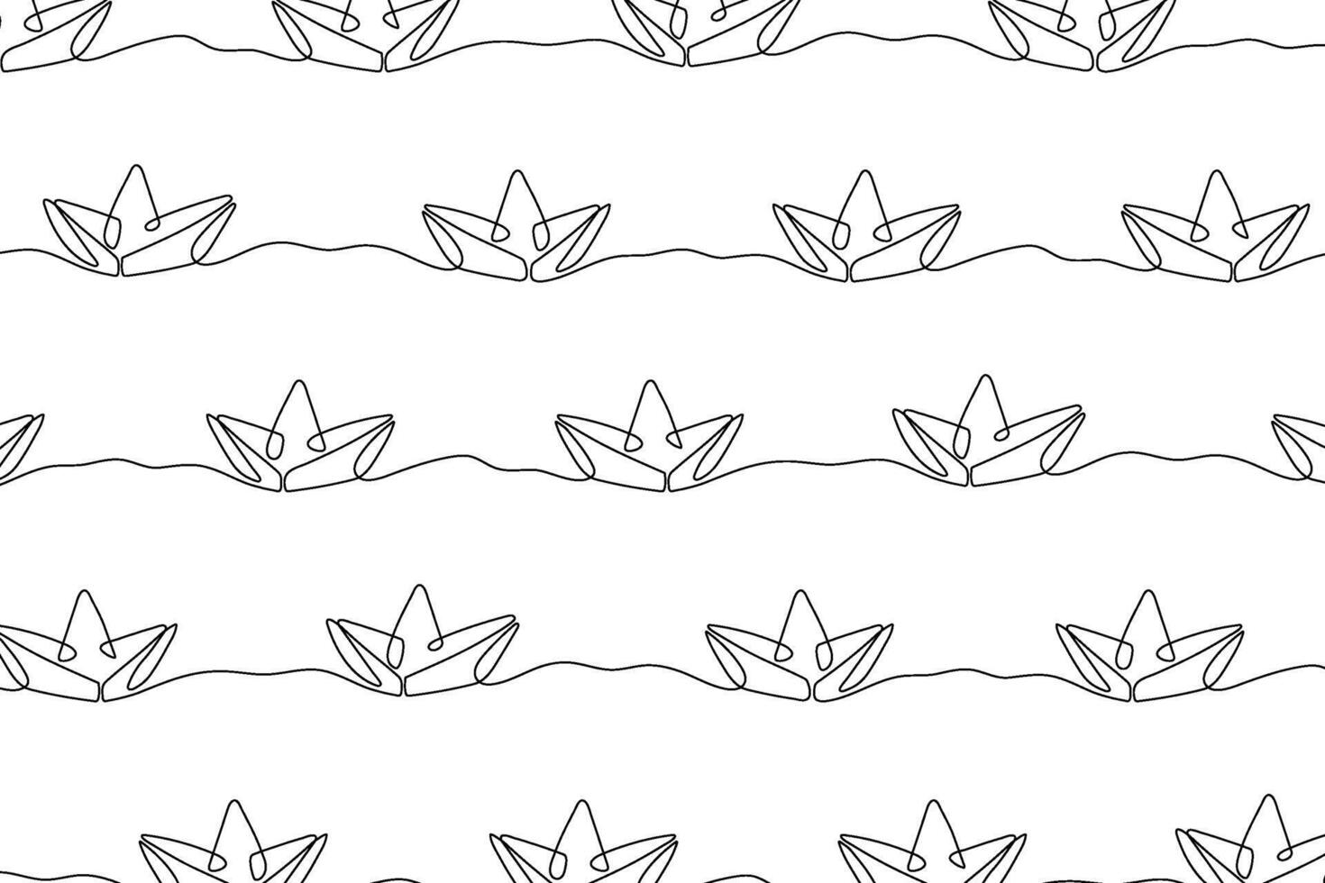 seamless pattern with origami boat. Abstract seamless creative background. vector