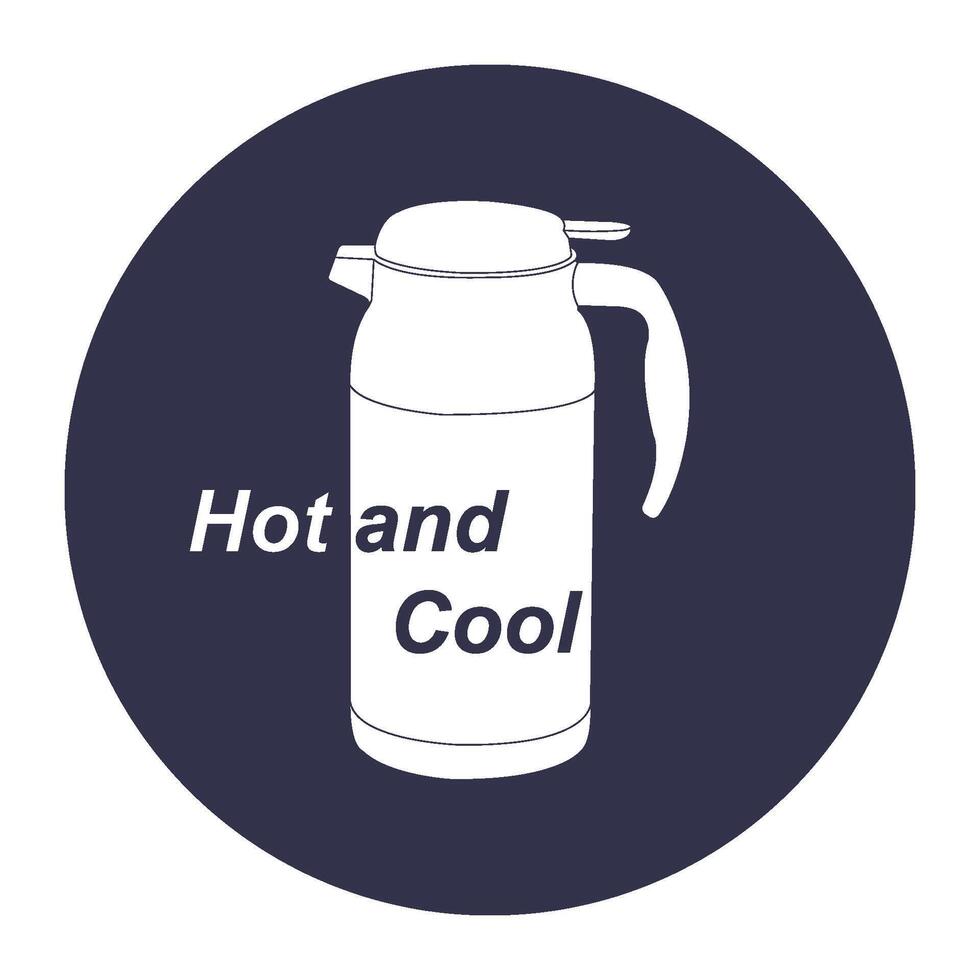 Thermos icon design vector