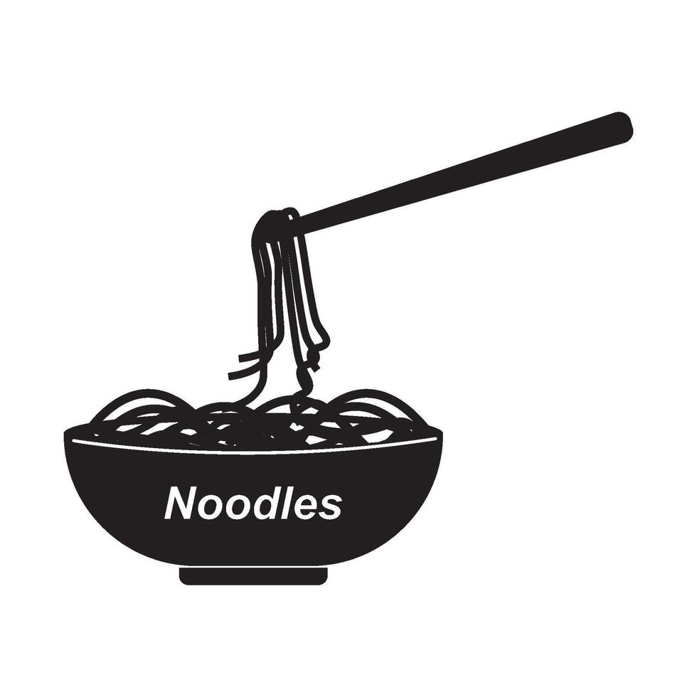Noodles icon design vector