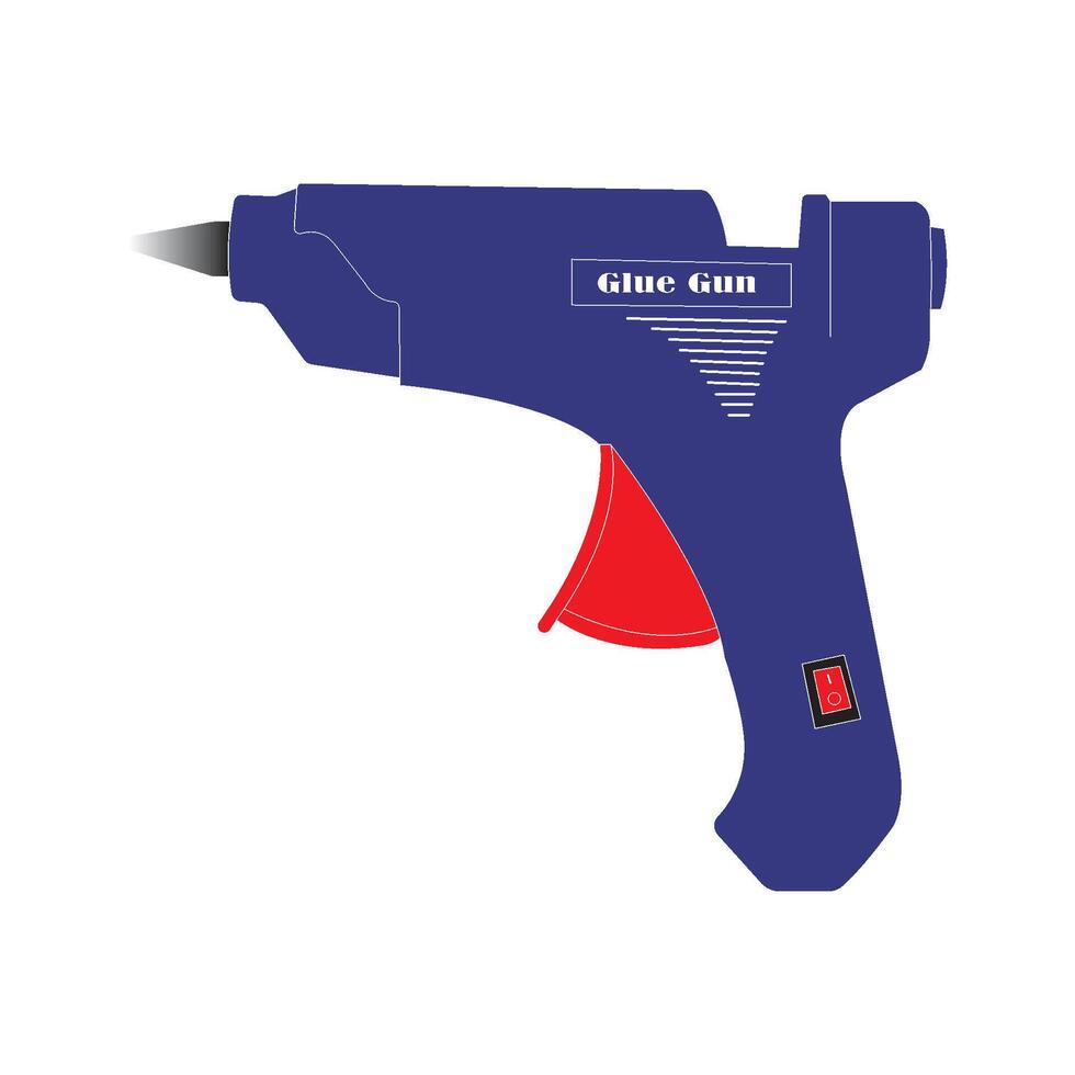 Glue gun icon vector