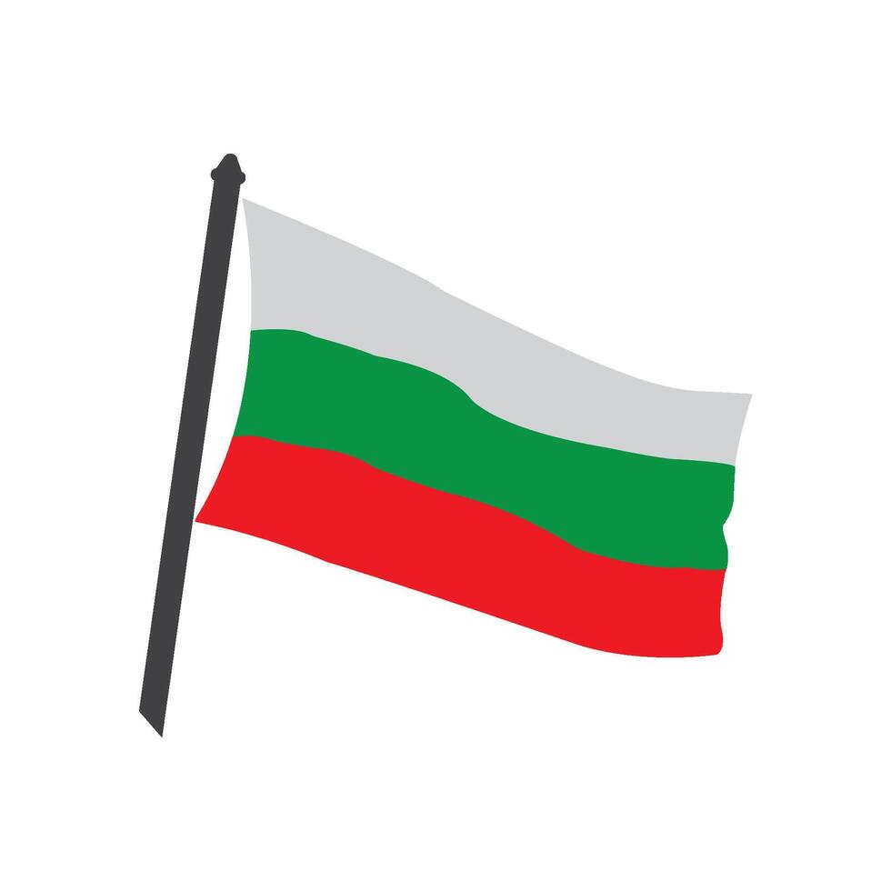 Bulgarian flag icon vector