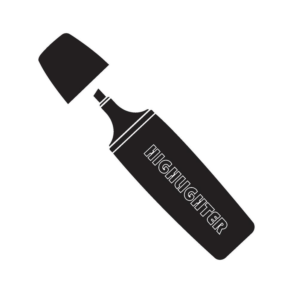 Highlighter icon design vector