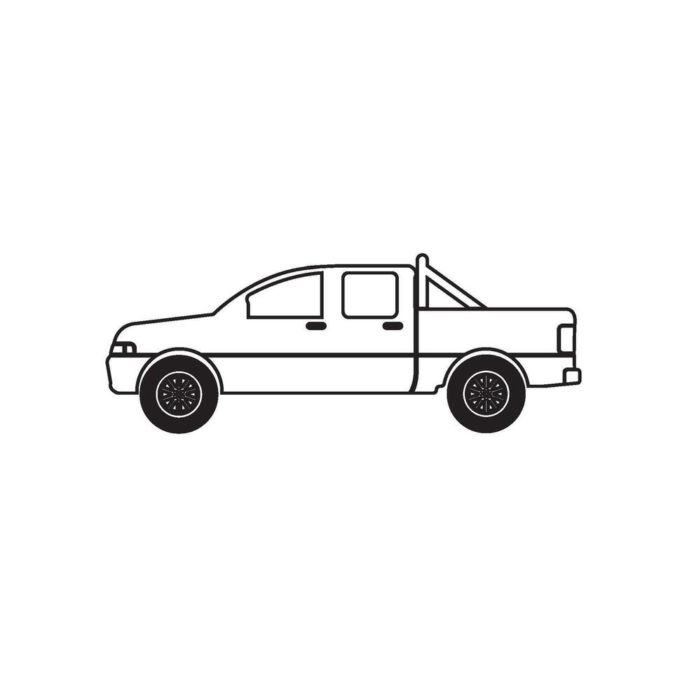 pickup truck icon vector