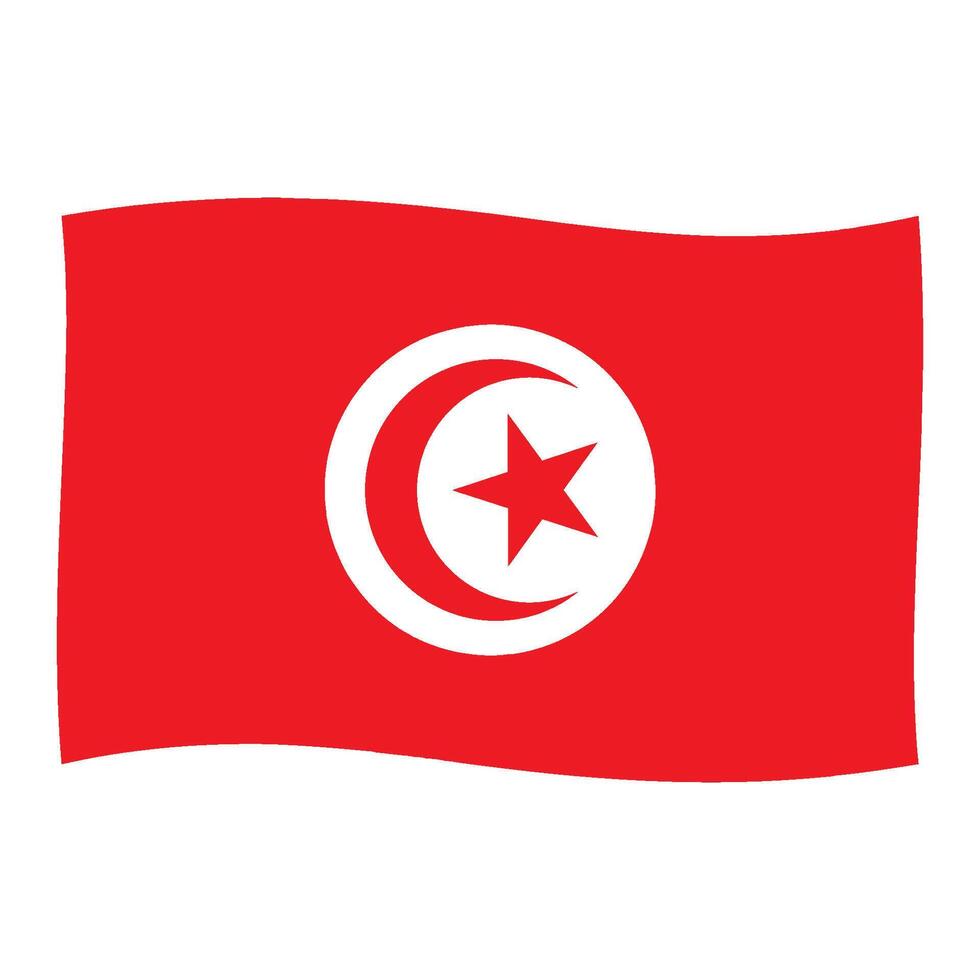 Tunisian country flag vector