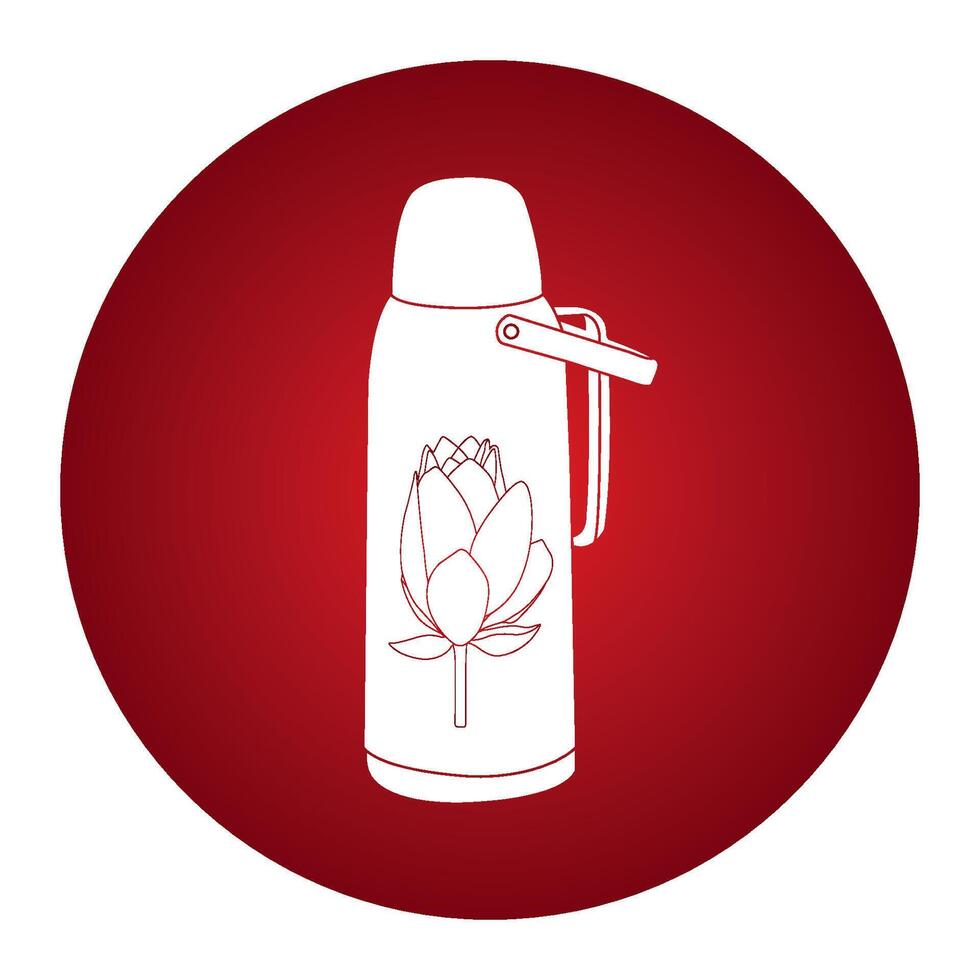 Thermos icon design vector