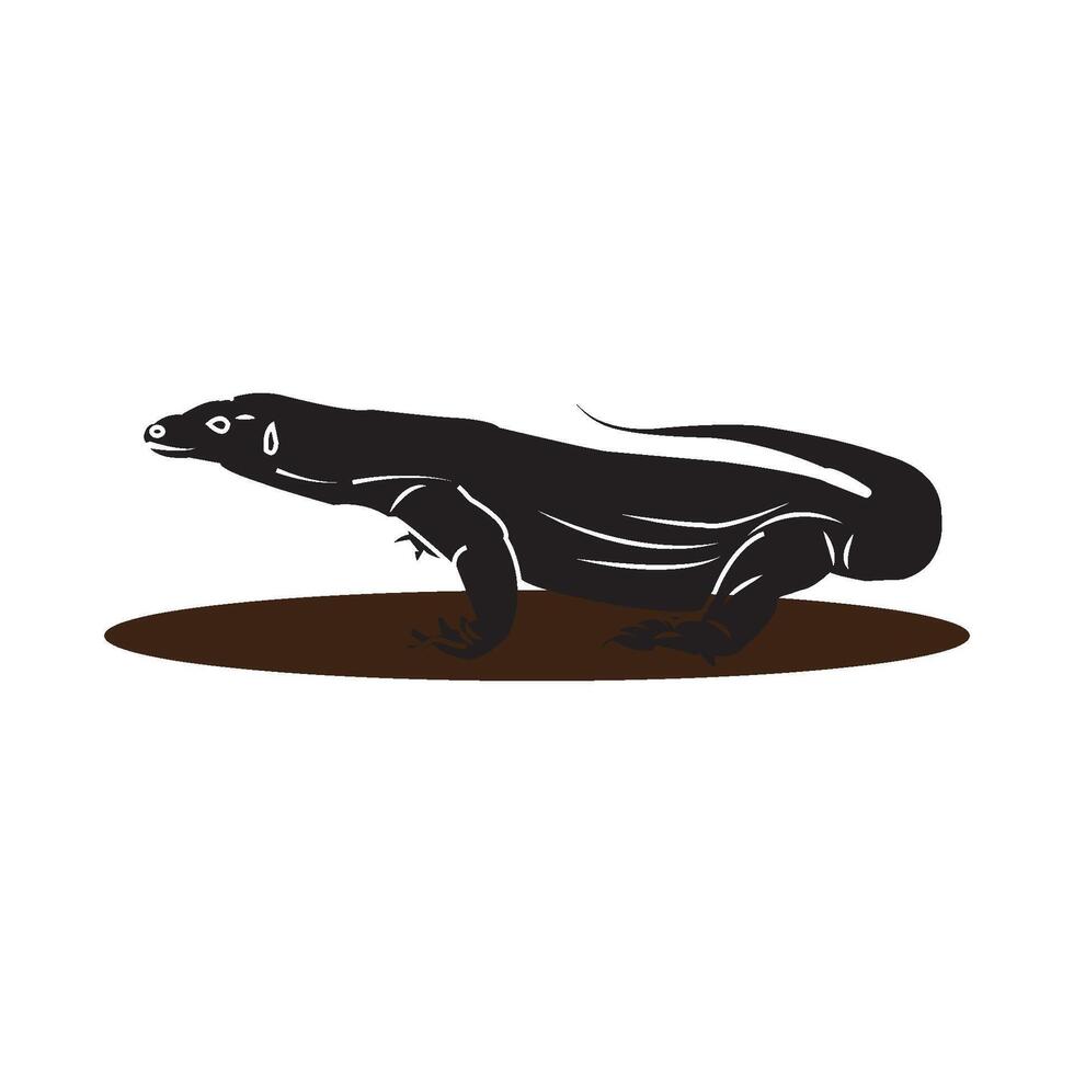 Komodo dragon icon vector