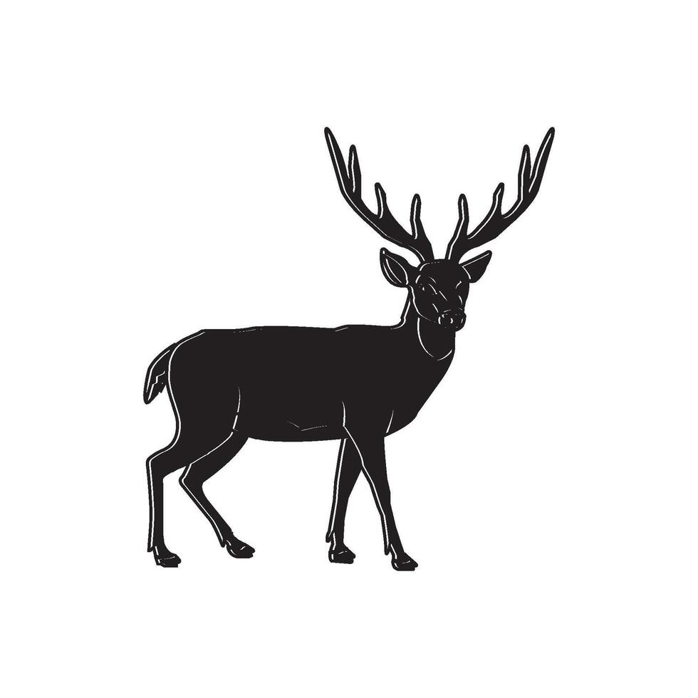 deer icon design vector
