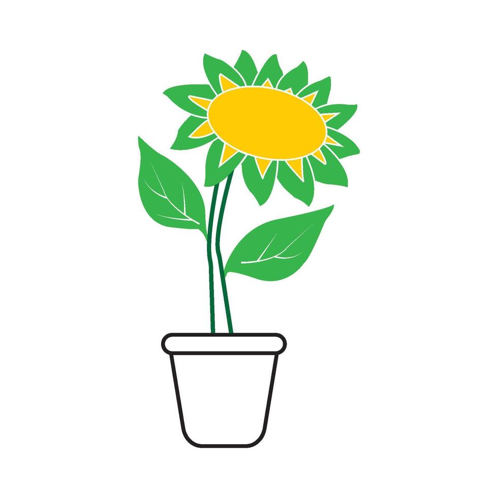 icons of various kinds of flowers vector