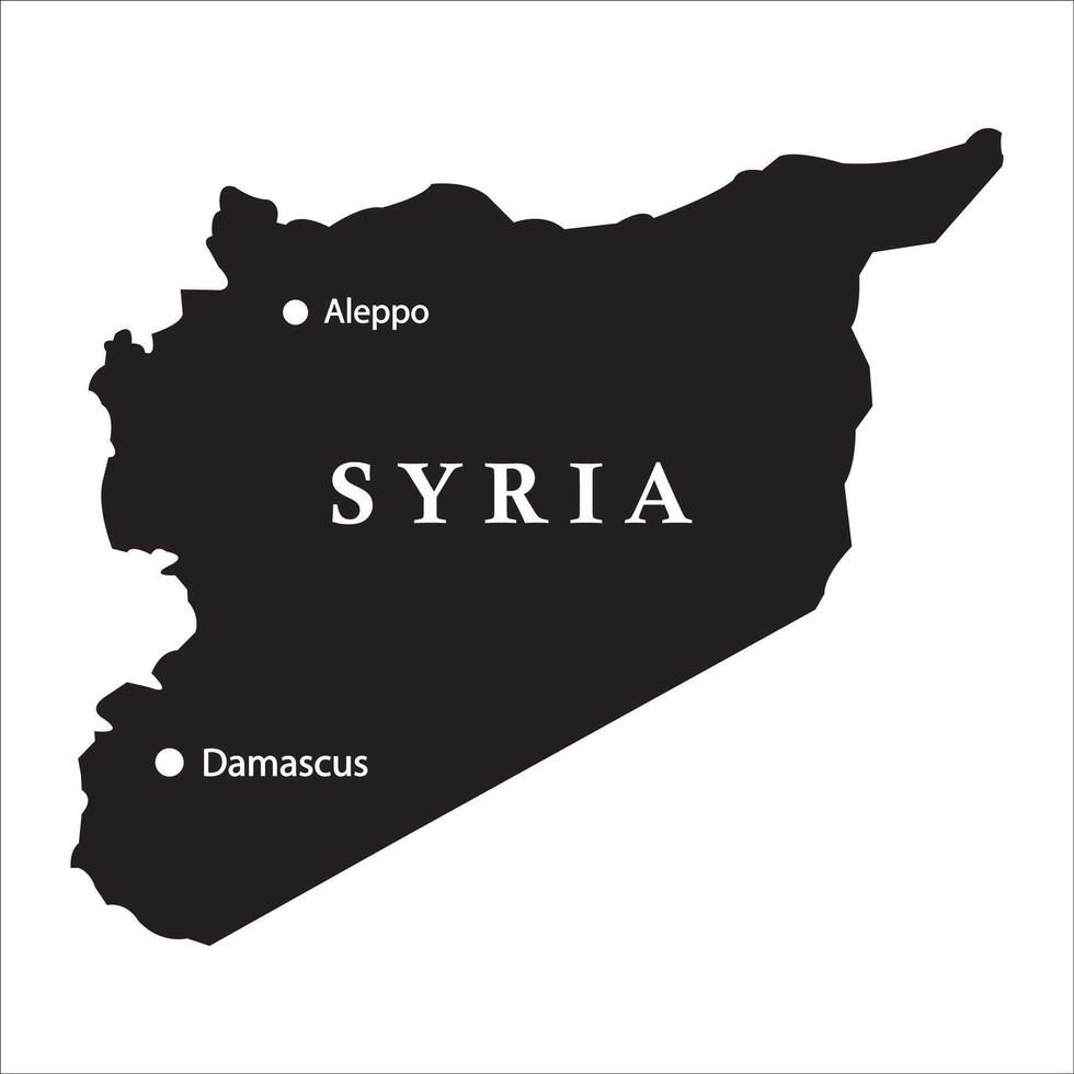 Syria country map vector