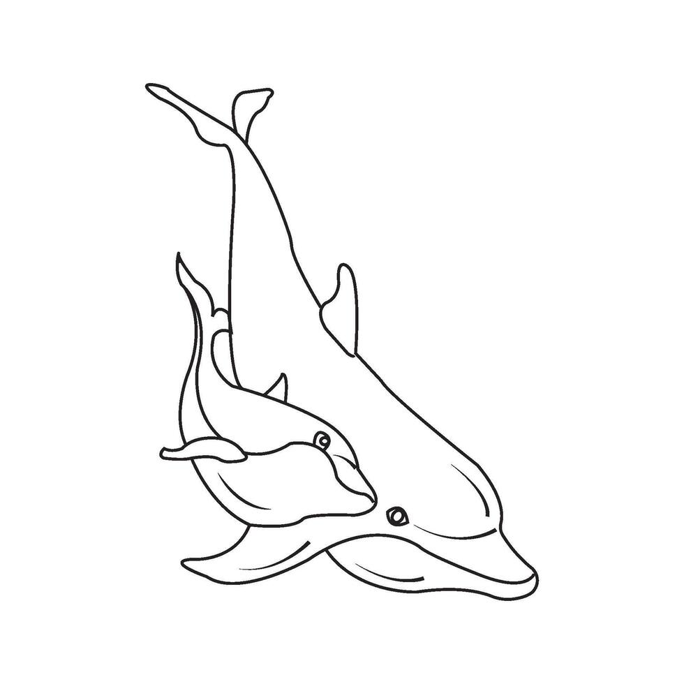 dolphin icon design vector