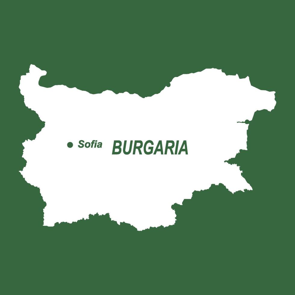 Bulgaria map icon vector