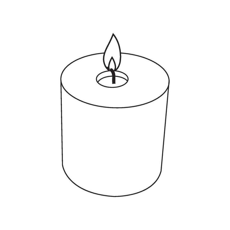 Candle icon design vector