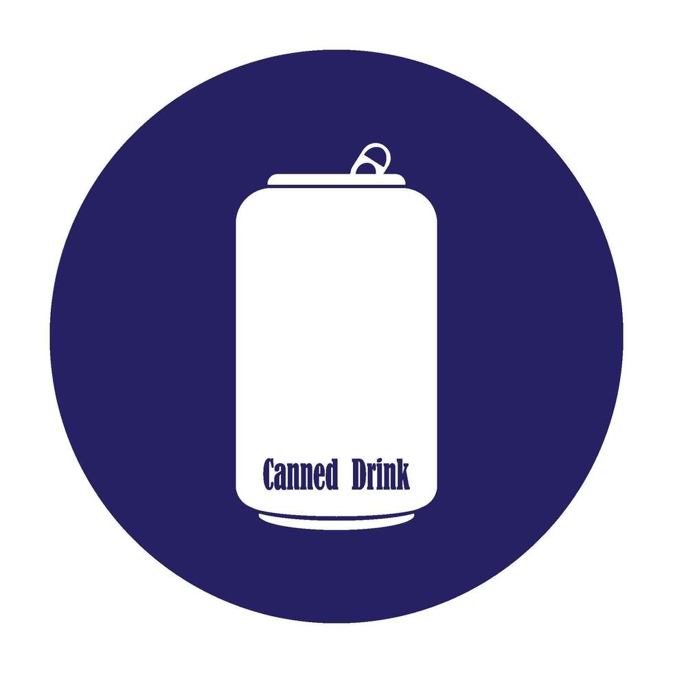Canned drink icon vector
